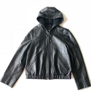 Adler collection back leather jacket size small